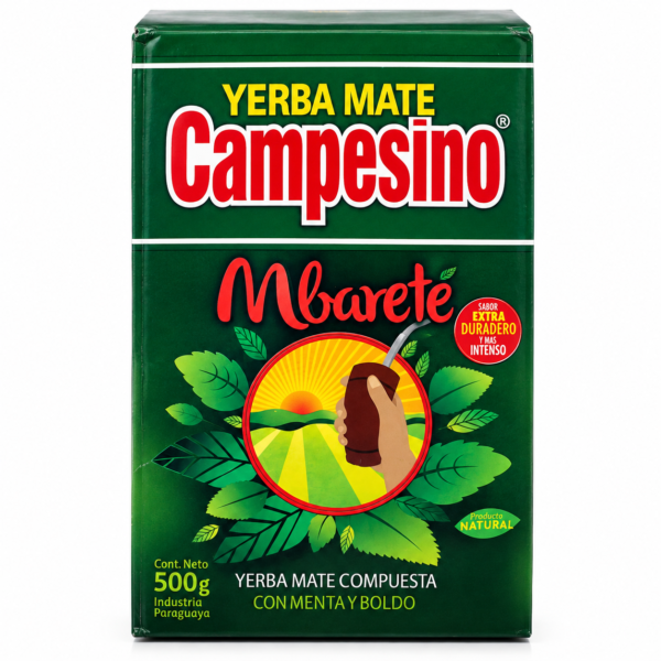 Yerba Mate Campesino Mbareté con Menta y Boldo – 500 g