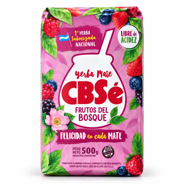 yerba mate cbse frutos del bosque Yerba Mate CBSé Frutos del Bosque 500 g