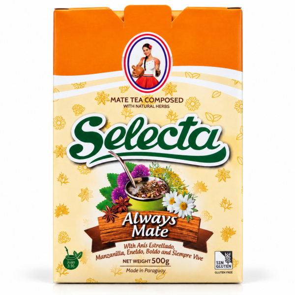 Yerba Mate Selecta Always Mate con Hierbas Naturales – 500 g